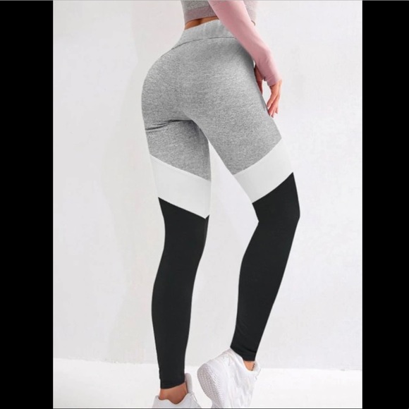 Colorblock High Waist Sports Leggings - Picture 3 of 6